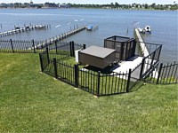 <b>3`High black 2-Rail Alumi-Guard Hamilton Aluminum fencing</b>